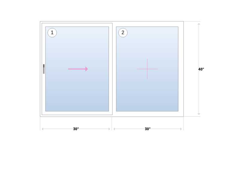 1900 Series New Construction Sliding Window