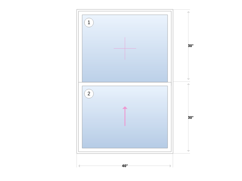Mezzo Replacement Single Hung Window