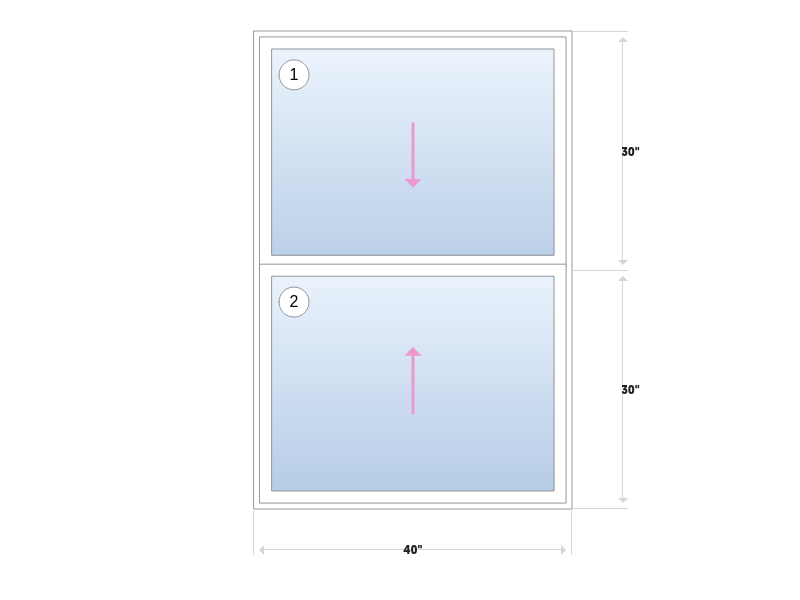 Mezzo Replacement Double Hung Window
